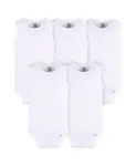 Белые комбинезоны без рукавов для мальчиков и девочек, упаковка 5 шт Gerber, белый - фото