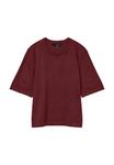 Футболка Vero Moda Basic T-shirt, Tawny Port/Dark Red - фото 5