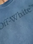 Свитшот с длинными рукавами и логотипом Off-White, синий - фото 5