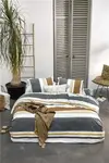 Постельное белье Stripes & Stitches Anthracite - 200x220 см Walra - фото 6
