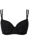 Бюстгальтер на косточках Ulla Popken T-shirt Bra, черный - фото