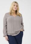 Блуза AMI Kaffe Curve, светло-серый - фото 5