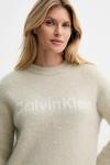 Свитер из смесовой шерсти Calvin Klein, бежевый - фото 4