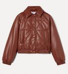 Коричневый бомбер из экокожи OOFWEAR - фото 3