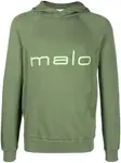 Толстовка с капюшоном и логотипом Malo, зеленый - фото