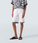 Мажолика хлопковые шорты Dolce&Gabbana, Maiolica 3L Nero - фото 3