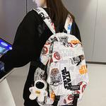 Рюкзак Techson Backpacks, Black Graffiti with Charm - фото 5