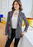 Полосатый пиджак Bodyflirt, черный - фото 2