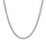 MYSH Серебряное кубинское колье 925 пробы унисекс - фото 4