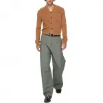 Брюки patch Acne Studios, lime серый - фото 4