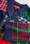 Джемпер Next Jumper, Navy/Red/Green Patched/Multi-Coloured - фото 5