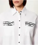 Рубашка loose fit Marc Cain, белый - фото 4