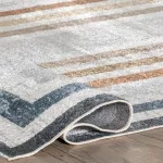 Ковер Aliénor Striped Area Rug nuLOOM, 160x244 см, синий - фото 4