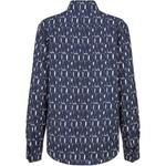 Рубашка женская темно-синяя Dior - фото 2