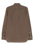 Льняная рубашка Barba, коричневый - фото 2