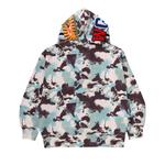 Худи BAPE Map Camo Shark Relaxed Fit Full Zip Hoodie, Multicolor - фото 2