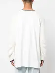Джемпер вязки интарсия Mm6 Maison Margiela, белый - фото 4