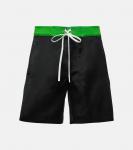 Атласные шорты Miu Miu, Nero+Erba - фото