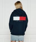 Толстовка женская Tommy Jeans свободного кроя на молнии, синий - фото 3