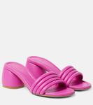 Кожаные мюли malou Gianvito Rossi, розовый - фото