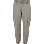 Джоггеры Urban Classics Washed Cargo Twill, серый - фото