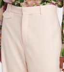 Брюки-клеш из габардина из чистой шерсти Chloé, Biscuit Pink - фото 4