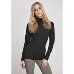 Футболка Urban Classics Long sleeve high neck, черный - фото