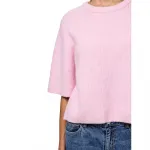 Свитер Pieces Silly short sleeve, розовый - фото 6