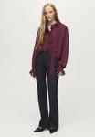 Блуза Mango Button-down blouse, Burgundy/Bordeaux - фото 2