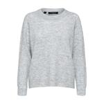 Свитер Selected Lulu O Neck, серый - фото 3