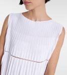 Мини-платье с плиссированной юбкой Alaïa, Blanc - фото 5