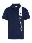 Поло из пике с короткими рукавами Lacoste Kids, синий - фото