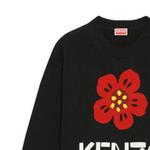 Свитер женский Kenzo Boke Flower-intarsia, черный - фото 6