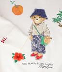 Свитшот детский Polo Ralph Lauren с принтом медведя, белый - фото 3