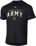 Футболка с коротким рукавом Under Armour US Army Tech, Black - фото