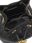 Мини-сумка La Medusa с кристаллами VERSACE, черный - фото 4
