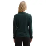 Лонгслив Tom Tailor Mix Mesh V-Neck, зеленый - фото 2