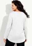 Топ Angel of Style Long sleeved top, Snow White/White - фото 2