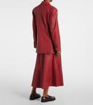 Кожаный блейзер Brunello Cucinelli, Brick - фото 3