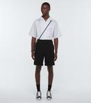 Хлопковые шорты Prada, черный - фото 2