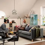 3-местный диван IKEA PÄRUP, Vissle серый - фото 3