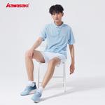 Футболка поло мужская ледяной голубой Kawasaki - фото 4