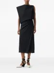 Платье миди с драпировкой Jacquemus, черный - фото 2