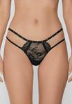 Трусы Tezenis Thong, Black/Mottled Black - фото