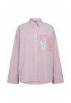 Блуза Nümph Button-down blouse, Fuchsia Pink/Pink - фото 6