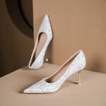 Туфли женские на высоком каблуке Bamiti, белый - фото 5