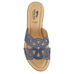 Mssteamy сандалии на платформе и танкетке Spring Step, синий - фото 5