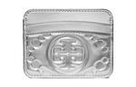 TORY BURCH Кардхолдер T Monogram Embossed Card Holder Mini Women's Silver - фото 2