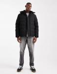 Водонепроницаемый пуховик ONLY & SONS с капюшоном черного цвета - фото 2