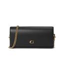Кошелек COACH Evie Long Wallet with Chain, черный - фото